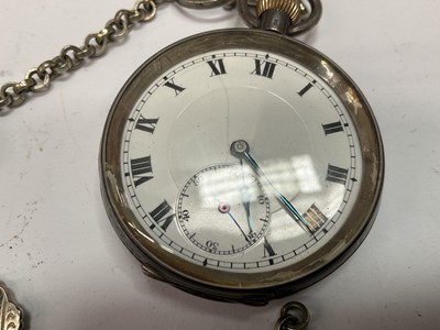 Lot 1110 - Silver pocket watch