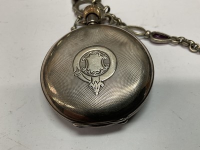 Lot 1110 - Silver pocket watch