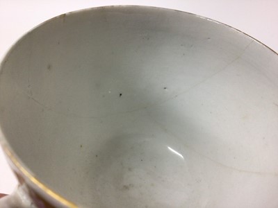 Lot 266 - A Bristol tea cup, chocolate cup and saucer, circa 1772