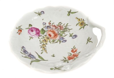 Lot 335 - A Worcester ‘Blind Earl’ sweetmeat dish, circa 1760-65