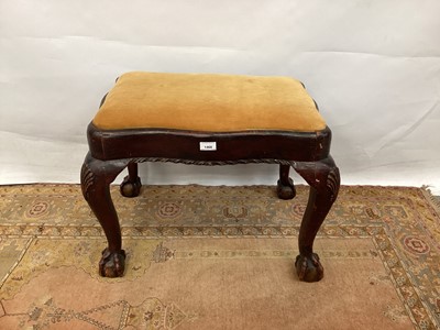 Lot 1468 - 18th century style carved walnut stool