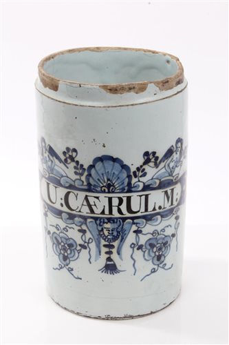 Lot 54 - Early 18th century English London Delft blue...