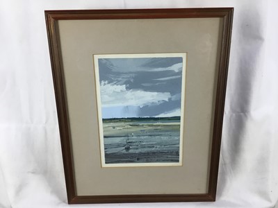 Lot 273 - Five Kit Leese paintings of East Anglian scenes together with a Jane Joseph Herrings watercolour and one other