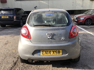 Lot 1 - 2014 Ford Ka 1.2 Edge, petrol, manual, Reg. No. EN14 XSB, finished in grey, MOT expired 2nd August 2021, 64,000 miles, 1 owner, supplied with 2 keys and V5.
