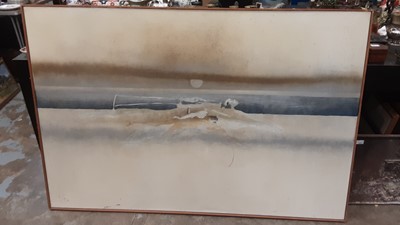 Lot 969 - Two 1960's John Penn oils on canvas - one entitled Heatwave,  153.5cm x 103.5cm