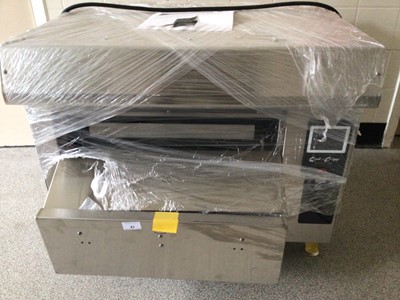 Lot 43 - A Quik n' Crispy GF5 stainless steel freestanding greaseless electric fryer and wiring, 740 mm (unused)