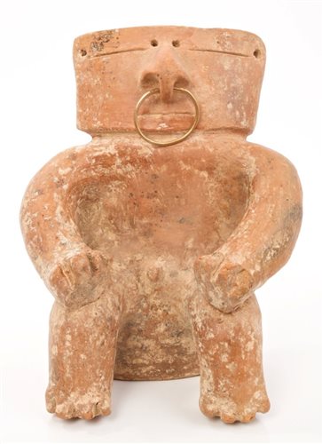Lot 68 - Ancient pre-Columbian Quimbaya pottery slab...