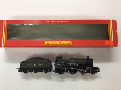 Lot 68 - Hornby OO gauge locomotives GWR lined green 4-4-0 County Class ' County of Denbigh'  locomotive and tender 3825, R584, SR 4-4-0 Limited Edition 747/2000 Schools Class V 'St Lawrence' locomotive and...