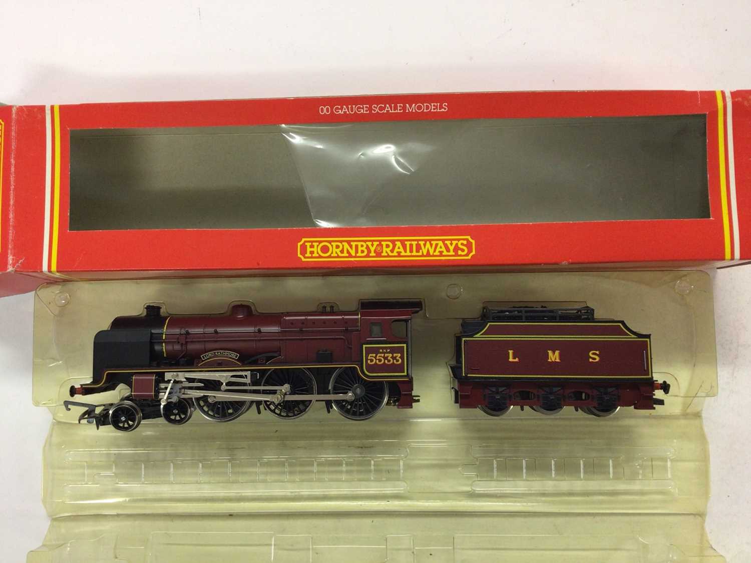 Locomoative Inn Exeter Lot 74 - Hornby OO gauge locomotives LMS lined maroon