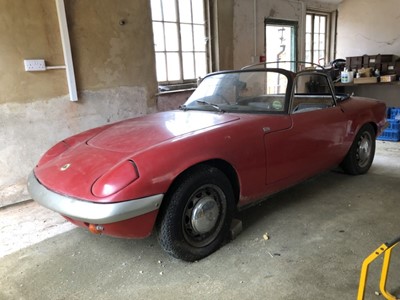 Lot 3 - 1967 Lotus Elan Drophead Coupe, 1588cc petrol, chassis number 45/6836, finished in red, reg. no. UUR 961E