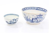 Lot 84 - 18th century Worcester blue and white...
