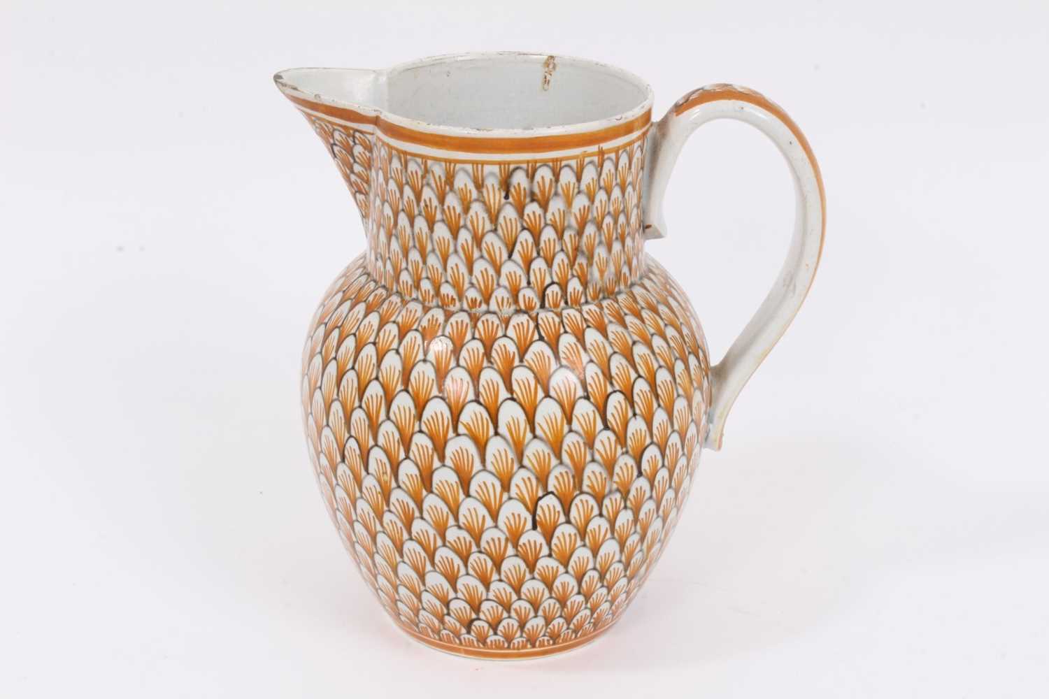 Lot 286 - English pearlware glazed jug