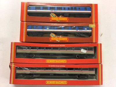 Lot 133 - Hornby OO gauge Intercity coaches including BR Mk4 R268 (x2), R405 (x2), R407 (x2) & R408 (x2) plus Regional Railways BR Mk2a coaches R432 (x2) & R431 together with Network SouthEast BR Mk2 R439 (x...