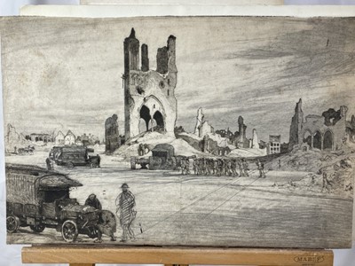 Lot 1347 - Lieutenant Cyril Henry Barraud (1877-1965) good collection of etchings, mostly First World War period