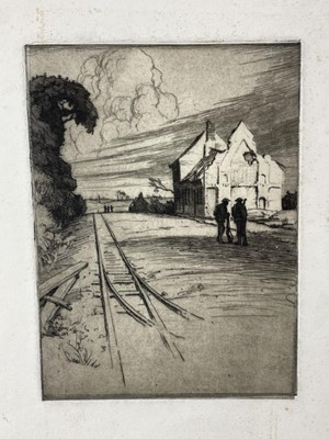 Lot 1347 - Lieutenant Cyril Henry Barraud (1877-1965) good collection of etchings, mostly First World War period