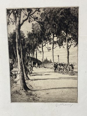 Lot 1347 - Lieutenant Cyril Henry Barraud (1877-1965) good collection of etchings, mostly First World War period