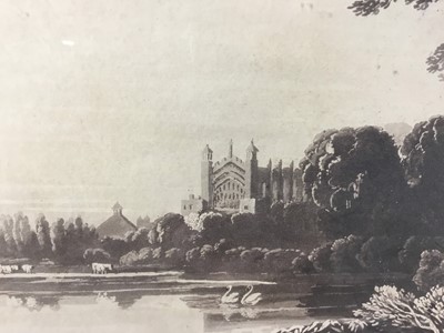 Lot 218 - Original aquatint, Morning Eton College, London, Published 1813