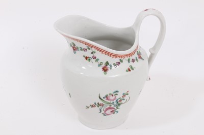 Lot 316 - Seven late 18th / early 19th century English porcelain jugs, including Coalport