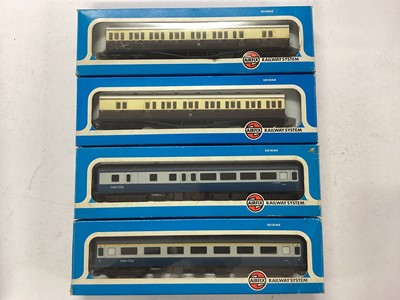 Lot 149 - Airfix OO gauge BR carriages (x7) & wagons (x9), plus GMR Airfix carriages and wagons (x5), all boxed (21)
