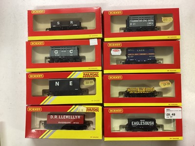 Lot 151 - Hornby OO gauge Plank and other Wagons, all boxed (19)