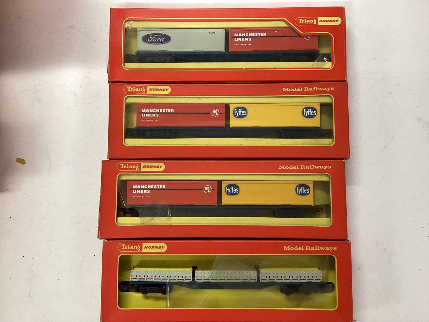 Lot 153 - Triang Hornby OO gauge freight and tank wagons, all boxed (