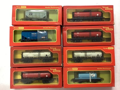 Lot 153 - Triang Hornby OO gauge freight and tank wagons, all boxed (