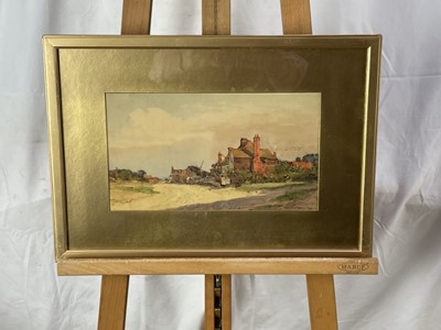 Lot 178 - Wilfred Williams Ball (1853-1917) pair of watercolours - views of Danbury, Essex, signed, dated '90 and inscribed, 19cm x 32cm, in glazed gilt frames