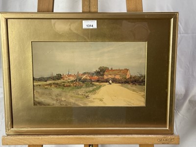 Lot 178 - Wilfred Williams Ball (1853-1917) pair of watercolours - views of Danbury, Essex, signed, dated '90 and inscribed, 19cm x 32cm, in glazed gilt frames