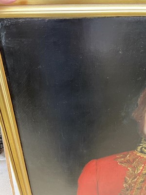 Lot 118 - Impressive 19th English School oil on canvas portrait of the Royal Herald George Rogers Harrison FSA (1805-1880), Windor Herald and first Chairman of the Prudentual Mutual Assurance Investment and...