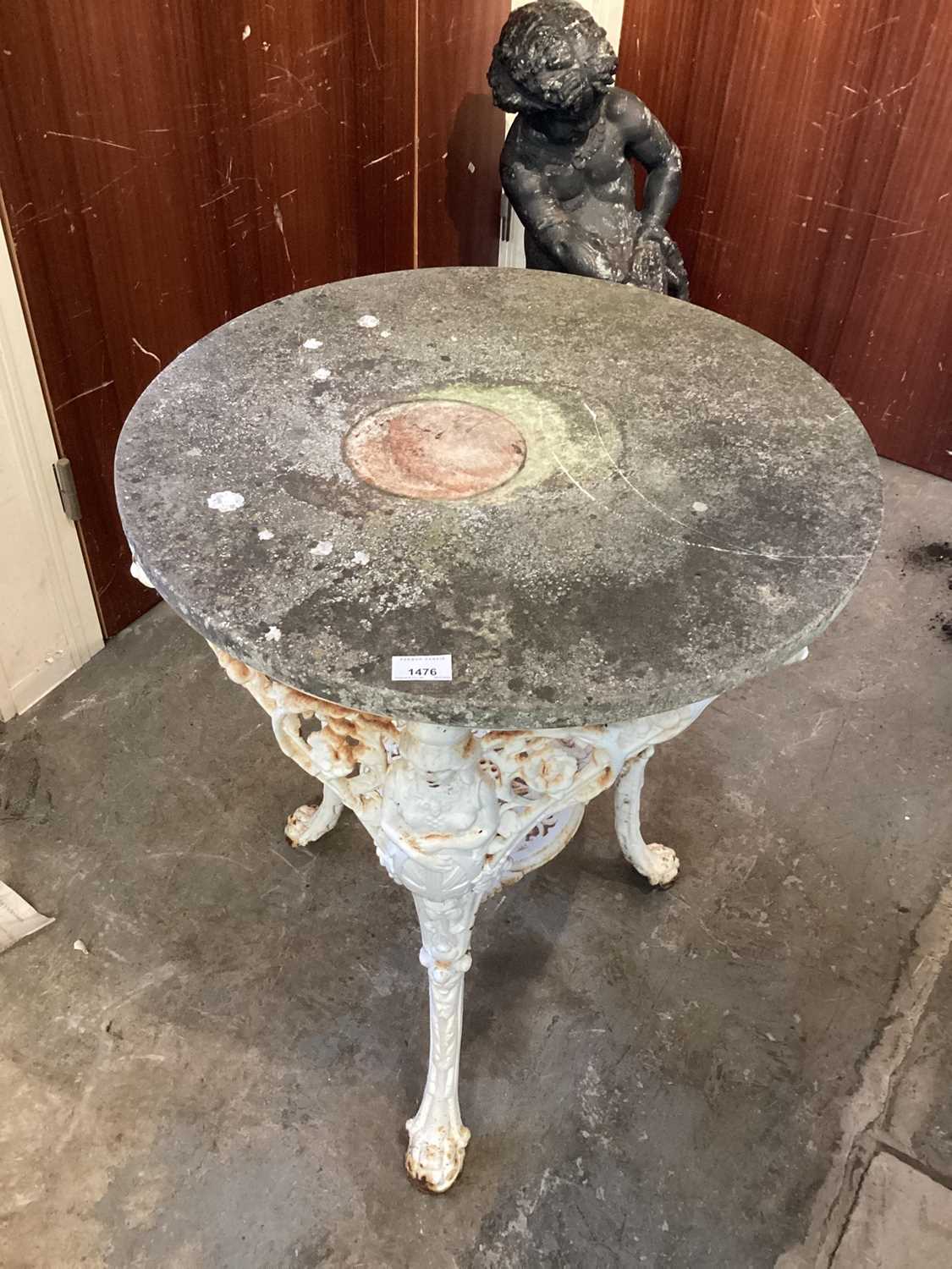 Lot 1071 Victorian cast iron pub table
