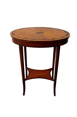 Lot 1481 - Edwardian oval satinwood occasional table