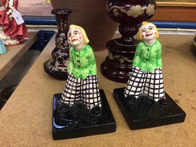 Lot 91 - Pair of Art Deco pottery bookends