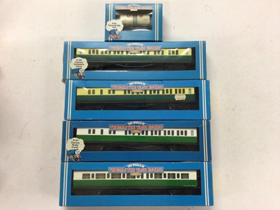 Lot 159 - Hornby OO gauge Top Link carriages including BR Mk1 Brake coach R450 (x2), Composite coach R445 (x2), Buffet R441 and Eastern Region Composite coach R4005, Thomas the Tank Engine carriages (x4) and...