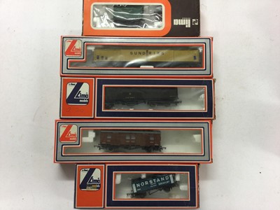 Lot 162 - Lima OO gauge rolling stock including a selection of open and closed vans and wagons, all boxed (20)
