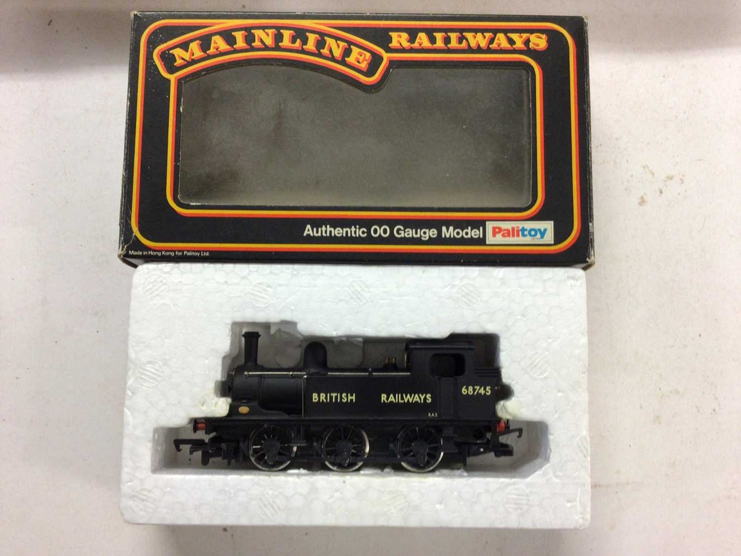 Lot 163 - Mainline OO gauge LNER 0-6-0T J52 Class Tank locomotive 68745, 37-054, plus BR maroon coaches Buffet car 37-114, BSK 2nd Class 37-108 & two SK coach 2nd Class 37-107 (x2) coaches and LMS maroon Par...