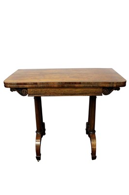 Lot 1489 - George IV rosewood card table