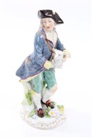 Lot 125 - Two 18th / 19th century German porcelain...