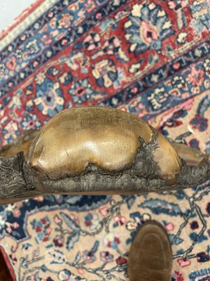 Lot 1109 - Late 19th/ early 20th century elephant foot tray, attributed to Rowland Ward, 45cm x 35cm