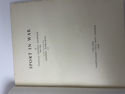 Lot 1100 - Lionel Edwards sporting books to include; My Hunting Sketchbook Vol I and II, A Sportsman's Bag, Seen from the Saddle and Sport in War (5)