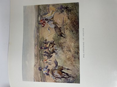 Lot 1100 - Lionel Edwards sporting books to include; My Hunting Sketchbook Vol I and II, A Sportsman's Bag, Seen from the Saddle and Sport in War (5)