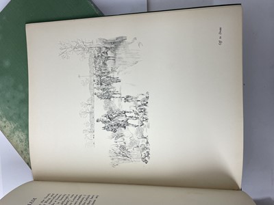 Lot 1100 - Lionel Edwards sporting books to include; My Hunting Sketchbook Vol I and II, A Sportsman's Bag, Seen from the Saddle and Sport in War (5)