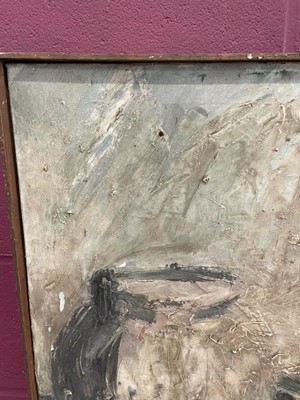 Lot 1359 - Dorothy Mead (1928-1975) oil on canvas - Still Life with Jug, signed and dated '59, 75cm x 66cm, framed