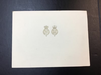 Lot 151 - H.M.Queen Elizabeth II and H.R.H.The Duke of Edinburgh, rare 'Lilibet' signed 1966 Christmas card for a close member of The Queens family with twin gilt ciphers to cover, colour photograph of the R...