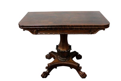 Lot 1504 - Good William IV rosewood tea table