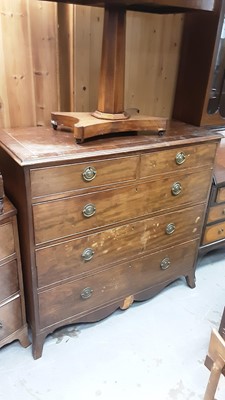 Lot 1140 - Early 19th century mahogany chest of drawers