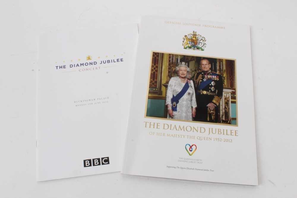 Lot 163 - The Diamond Jubilee Concert Buckingham Palace 4th June 2012 Official Programme and Diamond Jubilee Official Souvenir Programme (2)