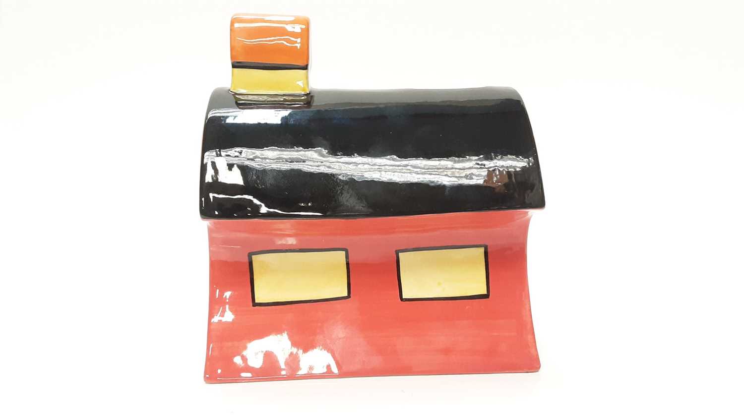 Lot 1195 - Lorna Bailey limited edition money box in the form of a house, no 74 of 100, 16.5cm high