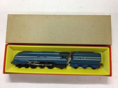 Lot 172 - Triang Hornby OO gauge LMS 4-6-2 Coronation blue locomotive R864, LMS 4-6-2 Princess locomotive Steam Exhaust Noise & Smoke "Princess Elizabeth" R258NS, BR Flying Scotsman and tender R850, all boxe...