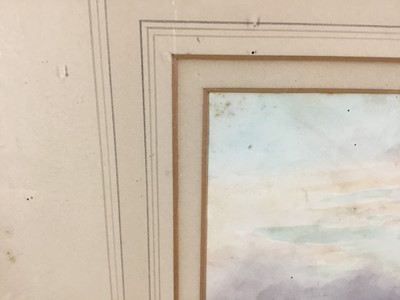 Lot 129 - William Ramsey (late 19th / early 20th century) pair of watercolours - ‘Sunset near Ripley’ and ‘Storm near Reigate’, signed