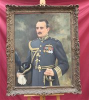 Lot 806 - 1950s oil on canvas - portrait of a Royaltyal...